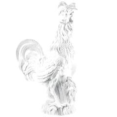 Rooster, H 77 cm