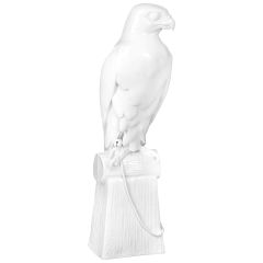 Hunting Falcon, white, signature Meissen exclusive collection, limited, H 67 cm