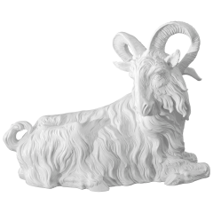 Billy Goat, White, signature Meissen exclusive collection, limited, H 57 cm