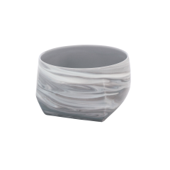 Dish, small, marbled light grey, 15,5 x 15,5 cm