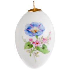 Easter egg, Vintage Flowerpainting 2, Morning Glory, H 4,5 cm