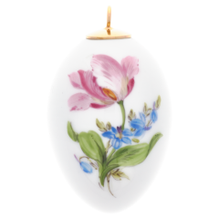 Easter egg, Vintage Flower Painting 2, Tulip, H 4,5 cm