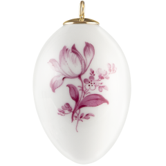 Easter egg, Vintage purple, tulip, H 4,5 cm