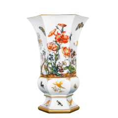 Vase "Early Flower Painting, Butterflies and Birds", H 27,5 cm