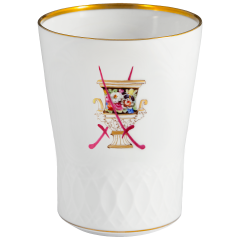 Champagne goblet, swords relief, Swords anniversary - Crater vase, H 10,5 cm