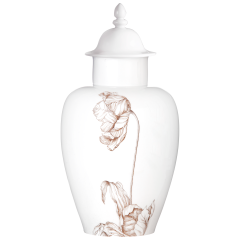 Vase with "Sepia Tulip", H 33 cm