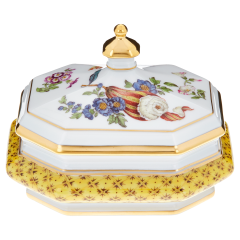 Box "Fruit and flower painting", H 9,2 cm