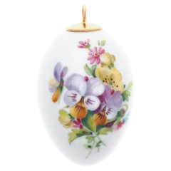 Easter egg, Pansies, H 4,5 cm