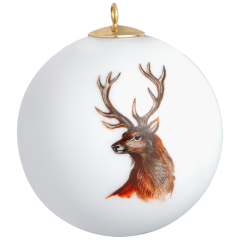 Ball, Animal painting, motif deer head, Ø 5 cm