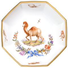 Bowl, small, Octagonal "Exotic Animals", ø 19 cm