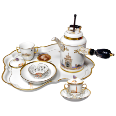 Chocolate Set "Casanova-incognito", H 21,5 cm