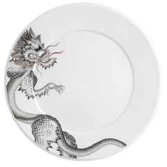 Dinner Plate, Ming Dragon, black, Shape "Vitruv", Ø 29 cm