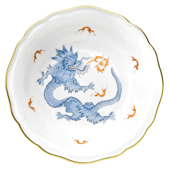 Bowl, Shape "New Cutout", Ming dragon, blue, Ø 14,5 cm