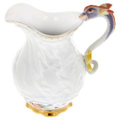 Cream Jug, small, Shape "Swan Service", Oriental strewn flowers, gold rim (Swan service), V 0,15 l
