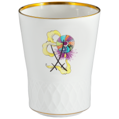 Champagne goblet, swords relief, Elements of patterns, H 10,5 cm