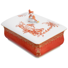 Box, Seated Chinese man, 15 x 10 cm