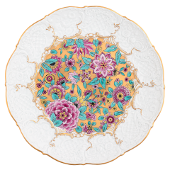 Bowl "Formalised floral fantasia", lim. 25, 29 cm