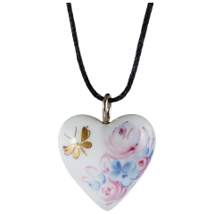 Pendant "Heart size L", Butterfly meadow, 2,4 x 2 cm