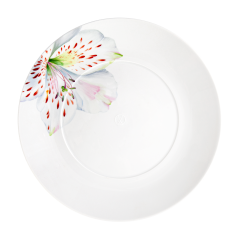 Dinner Plate, small, Shape "MEISSEN® Cosmopolitan", "Giant Bloom", Tigerlily, Ø 24 cm