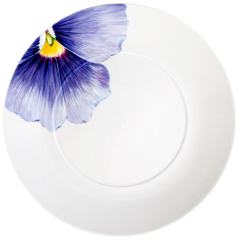 Dinner Plate, small, Shape "MEISSEN® Cosmopolitan", "Giant Bloom", Pansy, Ø 24 cm