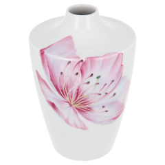 Vase, Shape "MEISSEN® Cosmopolitan", "Giant Bloom", Peach Blossom, H 18 cm