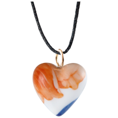 Pendant Heart medium, rose gold, Giant Bloom, 2,2 x 1,8 cm