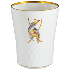 Champagne goblet, swords relief, Swords anniversary - Toucan, H 10,5 cm