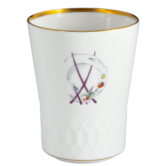 Champagne goblet, swords relief, Swords anniversary - Waves, H 10,5 cm