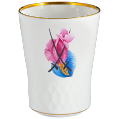 Champagne goblet, swords relief, Giant Bloom, H 10,5 cm