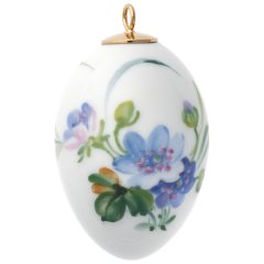 Easter egg, Woodland Flora with insects, liverleaf, H 4,5 cm