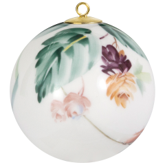 Ball, Woodland flora with insects, black alder, white rim, Ø 5 cm