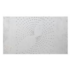 Wall picture Unique object Dots, Unique piece Otto Piene, 44 x 75 cm