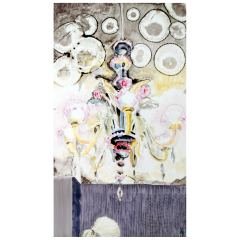 Wall painting "Lustra", Unique piece Irina Polin, 72 x 42 cm