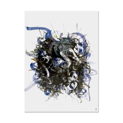 Wall picture Unique object Untitled, Unique piece Khaled Al-Saai, 76 x 56 cm