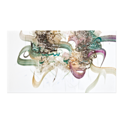 Wall picture Unique object Love Story, Unique piece Khaled Al-Saai, 42 x 72 cm