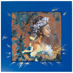 Portrait "Equal Rights", New Crystal Glaze World of Meissen, 53 x 53 cm