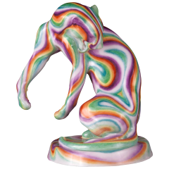 Panther, Meissen Atelier, Airbrush Look, lim., H 17 cm