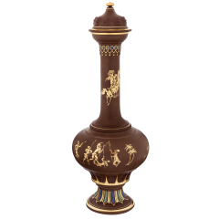 "Elopement" vase in Böttger Stoneware, H 47 cm