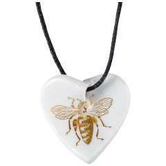 Pendant Swinging Heart, Bee, 2,5 x 2,5 cm