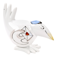 Bird, Postman, H 6,5 cm