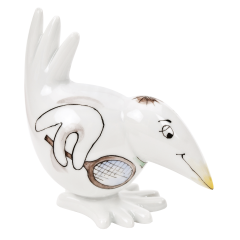 Bird, Tennis player, H 6,5 cm