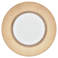 Dinner Plate, small, Shape "MEISSEN® Cosmopolitan", Mesh, gold, Ø 24 cm