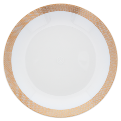Soup Plate, Shape "MEISSEN® Cosmopolitan", Meshband, gold, Ø 20,5 cm