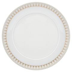 Dinner Plate, Shape "No 41", Swords Luxury Gold, swords rim, Ø 29 cm