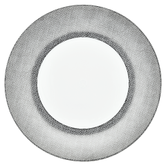 Dinner Plate, small, Shape "MEISSEN® Cosmopolitan", Mesh, platinum, Ø 24 cm
