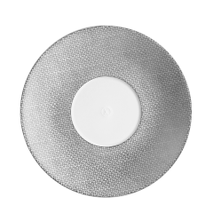 Tea saucer, Shape "MEISSEN® Cosmopolitan", Mesh, platinum, Ø 16,5 cm