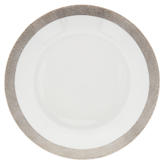 Soup Plate, Shape "MEISSEN® Cosmopolitan", Meshband, platinum, Ø 20,5 cm