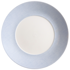 Dinner Plate, small, Shape "MEISSEN® Cosmopolitan", Mesh blue, Ø 24 cm