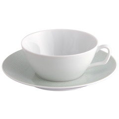 Tea cup & saucer, Shape "MEISSEN® Cosmopolitan", Mesh green, V 0,2 l