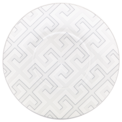 Coffee saucer, Shape "MEISSEN® Cosmopolitan", Royal Palace,white with grey contour, Ø 16,5 cm